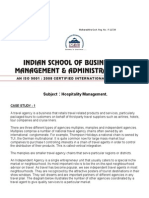 Subject Hospitality Management.: An Iso 9001: 2008 Certified International B-School