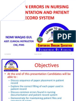 Common Errors in Nursing Documentation