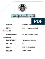 Sole - Proprietorship & Partnership