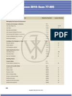 Access 2010: Exam 77-885 Appendix