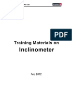 Training Materials On Inclinometer