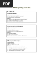 Ielts Speaking Real Test Added by Kanda Moga