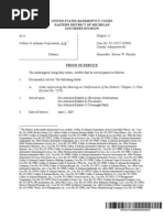 In Re:) Chapter 11) Collins & Aikman Corporation, Et Al.) Case No. 05-55927 (SWR) ) (Jointly Administered) ) Debtors.) Honorable: Steven W. Rhodes)