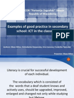 Examples of Good Practice in Secondary School