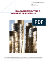 A Practical Guide To Buying A Business in Australia March 2010