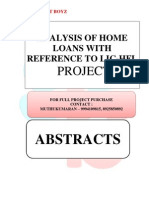 Abstracts - Analysis of Home Loans With Reference To Lic-Hfl