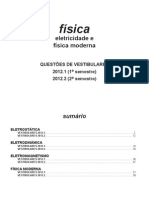 Física - Eletricidade e Fís. Moderna Questões de Vestibular 2012