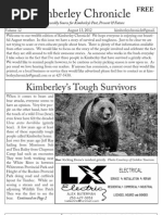 Kimberley Chronicle Issue # 12.