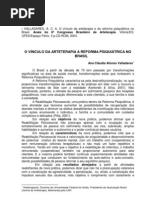 O Vínculo Da Arteterapia e Da Reforma Psiquiátrica No Brasil