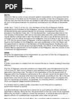 Flaviano Mejia vs. Pedro Balolong: Government, and Not The City As An Entity. The Word 'Organize' Means 'To Prepare (The