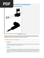 Vehicle Electrical Actuators