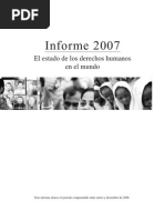 Informe - El Estado de Los Derechos Humanos en El Mundo 2007 - Amnistia Internacional