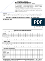 Pre-Matric Scholarships 2009-10 (Fresh & Renewal) : Directorate of Minorities