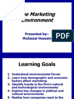 The Marketing Environment: Presented By:-Mufazzal Hussain