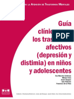 Guía Clínica para Los Trastornos Afectivos Depresión y Distimia en Niños y Adolescentes