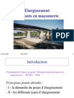 Elargissement Pont en Maçonnerie