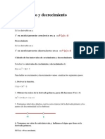 Crecimiento y Decrecimiento - Maximos y Minimos - Punto de Inflexion - Otros