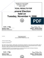 2008 Suffolk County, NY Precinct-Level Election Results