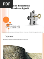 Semnaturi Digitale - Criptare