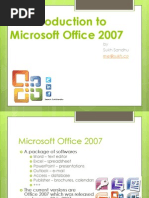 An Introduction To Microsoft Office 2007 - Lecture