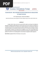 Validated RP - HPLC Method For The Estimation of Liraglutide in Tablet Dosage