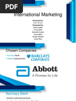 International Marketing - Barclays - Abbott