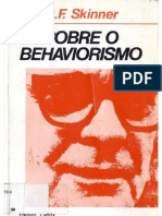 SKINNER, B.F - Sobre o Behaviorismo