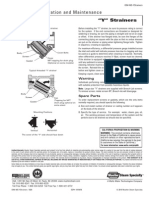 Installation, Operation and Maintenance: "Y" Strainers