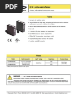 Banner QL50 Luminescence Sensors