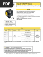 Banner R GAGE Radar Sensors