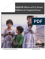 Youth Disrupted: Effects of U.S. Drone Strikes On Children in Targeted Areas