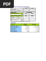 Basic Data Consumption (Template) : Year 1 Year 2 Year 1 Year 2 Energy Service Consumption