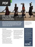 Long-Term Challenges To Food Security and Rural Livelihoods in Sub-Saharan Africa