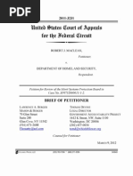 MacLean v. DHS - Federal Circuit: MacLean's Opening Brief, March 9 2012