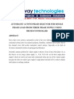 Automatic Active Phase Selector For Single Phase Load From Three Phase Supply Using Microcontroller 1