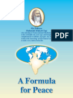 A Formula For Peace Brochure