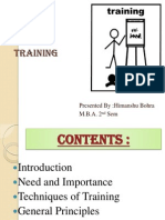 Training: Presented By:Himanshu Bohra M.B.A. 2 Sem