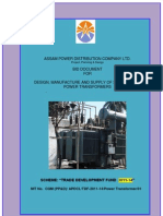 Power Transformer Specs