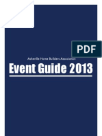 Event Guide 2013: Asheville Home Builders Association