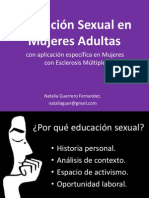 Educación Sexual en Mujeres Adultas - Natalia Guerrero Fernandez