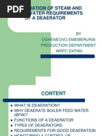 Determination of Steam and Makeup Water Requirements of A Deaerator by EMEMERURAI O