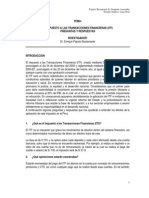 Tema: El Impuesto A Las Transacciones Financieras (Itf) Preguntas Y Respuestas Investigador