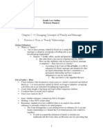 Chapter 1 Changing Concepts of Family and Marriage: I. Function v. Form in "Family" Relationships