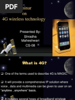 Shradha Maheshwari - 24!04!10 - 4g Wireless Technology