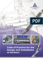 Code of Practice For The Design and Installation of Anchors