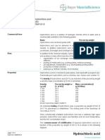 Hydrochloric Acid: Chemical Description: Hydrochloric Acid Chemical Formula: HCL Cas-No: 7647-01-0