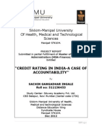 Credit Rating in India - A Case For Accountability