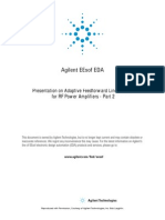 Agilent Eesof Eda: Presentation On Adaptive Feedforward Linearization For RF Power Amplifiers - Part 2