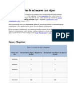 Representacion de Numeros Con Signo