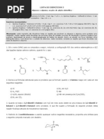 Lista de Exercicios 3 - Alcenos e AlcinosReformulada